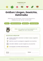 Vorschau - Arbeitsblätter - Mathe Klasse 3: Größen: Längen, Gewichte, Hohlmaße - Seite 1