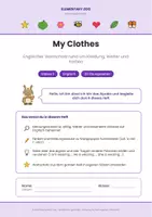 Vorschau - Arbeitsblätter - Englisch Klasse 3: My Clothes - Seite 1