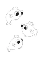 Vorschau - Mal- und Bastelvorlagen - Goldfische Malvorlage Grundschule 1-4 - Deckblatt