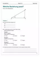 Vorschau - Arbeitsblätter - Trigonometrie im rechtwinkligen Dreieck Basisscreening Klasse 9–10 - Seite 2