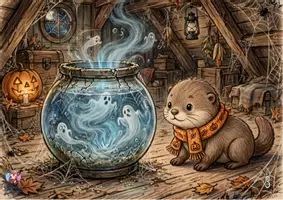 Aperçu - Affichage - Otto et le fantôme du bocal - Kamishibai à imprimer en PDF - Page 3