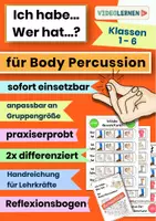 Vorschau - Spiele - Musik • Ich habe - Wer hat • Spiel für Bodypercussion • auch Musik fachfremd - Deckblatt