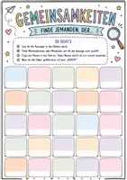 Vorschau - Arbeitsblätter - Kennenlernspiel: Gemeinsamkeiten finden - Bingo | Schulstart, Gemeinschaft - Seite 3