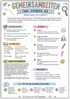 Vorschau - Arbeitsblätter - Kennenlernspiel: Gemeinsamkeiten finden - Bingo | Schulstart, Gemeinschaft - Seite 1