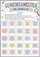 Vorschau - Arbeitsblätter - Kennenlernspiel: Gemeinsamkeiten finden - Bingo | Schulstart, Gemeinschaft - Seite 2