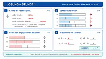 Vorschau - Arbeitsblätter - Tägliche Übungen Klasse 6 (erweiterbar) - Seite 1