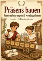 Vorschau - Arbeitsblätter - Latein Präsens – Formen bilden und erkennen - Deckblatt