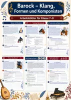 Vorschau - Arbeitsblätter - Barock – Klang, Formen und Komponisten – Musik, Klasse 7–8 - Deckblatt