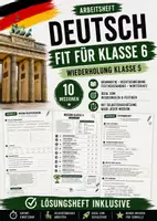 Vorschau - Stundenentwürfe - Deutsch Wiederholung Klasse 5 | Fit für Klasse 6 | Übungsheft mit Lösungen - Deckblatt