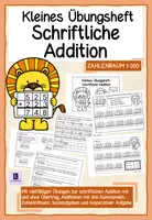 Vorschau - Unterrichtsreihen - Schriftliche Addition 3. und 4. Klasse – mit & ohne Übertrag | Zahlenraum 1000 - Deckblatt