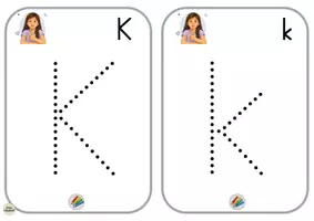 Vorschau - Arbeitsblätter - Buchstabe K k – Kneten, Muggelsteine legen & Nachspuren | Buchstaben lernen - Seite 3