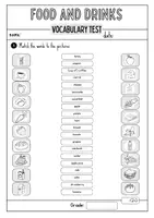 Vorschau - Test - FOOD & DRINKS - VOKABELTEST - Seite 3