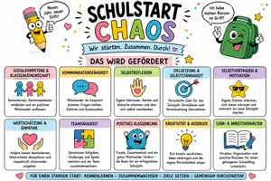 Vorschau - Arbeitsblätter - Schulstart Chaos – Kennenlernmaterial, Ziele & Klassenstart - Seite 1
