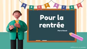 Aperçu - Préparation de séance / Séance complète - Diaporame: Pour la rentrée - Pierre Ruaud - Page de couverture
