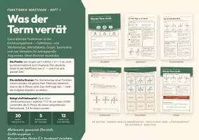 Vorschau - Stundenentwürfe - Funktionen verstehen — Ganzrationale Funktionen in der Einführungsphase (Paket, 2 Hefte, 40 Seiten) - Seite 1