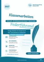 Vorschau - Arbeitsblätter - Klassenarbeit Deutsch: Heine „Ein Fichtenbaum steht einsam" – Gedicht analysieren mit Lösungen | Klasse 9/10 RS BW - Deckblatt