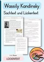 Vorschau - Arbeitsblätter - Wassily Kandinsky - Lückentext und Sachtext - Deckblatt