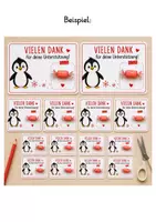 Vorschau - Mal- und Bastelvorlagen - Danke für deine Unterstützung – Klassentier Pinguin - Seite 2