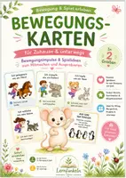 Vorschau - Bildkarten - Bewegungskarten für Kindergarten & Vorschule – Tierbewegungen, Spielideen & pädagogische Impulse - Deckblatt