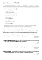Vorschau - Arbeitsblätter - Klassenarbeit Deutsch: Saar „Herbst" – Gedicht analysieren mit Lösungen | Klasse 9/10 RS BW - Seite 1