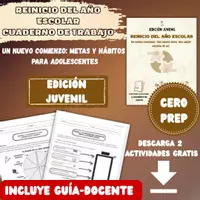Vista previa - Hojas de trabajo - MUESTRA GRATIS: Reinicio de Año Escolar - Metas y Gestión del Tiempo (Adolescentes) - Portada