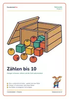 Vorschau - Arbeitsblätter - 🔢 Zählen bis 10 – Mengen erfassen | Klasse 1 #kostenlos - Deckblatt