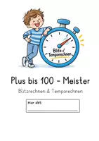 Vorschau - Arbeitsblätter - Plus bis 100 – Blitzrechnen & Temporechnen | Addition im Zahlenraum bis 100 - Seite 1