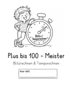 Vorschau - Arbeitsblätter - Plus bis 100 – Blitzrechnen & Temporechnen | Addition im Zahlenraum bis 100 - Seite 2