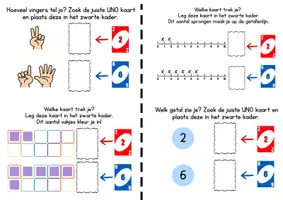 Voorbeeld - Oefenen getallen 1 tot en met 9 aan de hand van spel - Voorblad