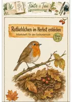 Vorschau - Arbeitsblätter - Rotkehlchen im Herbst Klasse 3 -4 Naturbeobachtung und Steckbrief - Deckblatt