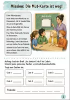 Vorschau - Arbeitsblätter - Gefühle Klasse 3 Das Mut-Karten-Rätsel – Escape Room Klasse 3-4 - Seite 1