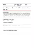 anteprima - Materiale di supporto/inclusione - BUNDLE: Prove d'Ingresso + Griglie di Valutazione - Pagina di copertina