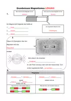 Vorschau - Arbeitsblätter - Grundwissen Magnetismus Arbeitsblatt mit Lösung - Seite 2