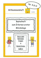 Vorschau - Arbeitsblätter - Klaro DaZ Willkommensheft Nr. 9 & 11 Befindlichkeiten äußern & nach dem Befinden fragen - Deckblatt