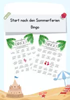 Vorschau - Spiele - Sommerferien Bingo - Unterrichtsmaterial für den perfekten Start nach den Ferien - Deckblatt