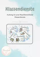 Vorschau - Poster - Klassendienste Waschbärenklasse - Deckblatt