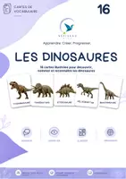 Aperçu - Cartes / Images - Les dinosaures – 16 cartes de vocabulaire illustrées - gratuit | Maternelle & Cycle 1 - Page de couverture