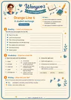 Vorschau - Arbeitsblätter - Wanyvo´s Lernspuren Arbeitsblätter Orange Line 4 Unit 2 - Seite 3
