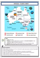 Vorschau - Arbeitsblätter - Australia: Map - sights and places (travel itinerary) - Seite 1