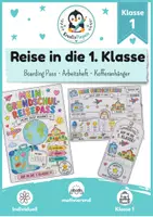 Vorschau - Unterrichtsreihen - Einschulung 1. Klasse – Grundschul-Reisepass | Arbeitsheft Schulanfang | Kennenlernen, Schulstart & Erinnerungen - Deckblatt