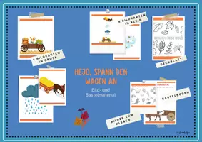 Vorschau - Stundenentwürfe - Materialpaket Musik im Herbst zu: Hejo, spann den Wagen an; Bunt sind schon die Wälder; Bastelmaterial & ein Herbstgedicht vertonen - Deckblatt