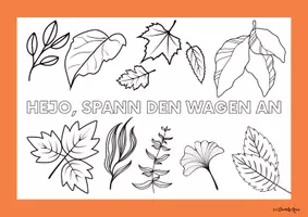 Vorschau - Stundenentwürfe - Materialpaket Musik im Herbst zu: Hejo, spann den Wagen an; Bunt sind schon die Wälder; Bastelmaterial & ein Herbstgedicht vertonen - Seite 1
