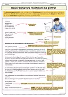 Vorschau - Arbeitsblätter - Bewerbungsanschreiben Praktikum Bewerbung Klasse 8 9 10 - Seite 1