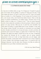 Aperçu - Feuilles d'exercices - SEANCE DE LECTURE COMPREHENSION CYCLE 3 PERIODE 1 - Page 2