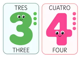 Vista previa - Juegos / Gamificación - Flashcards de los números del 1 al 10 | Español e inglés - página 3
