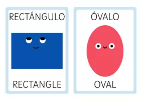 Vista previa - Juegos / Gamificación - Flashcards de figuras geométricas | Español e inglés - página 3