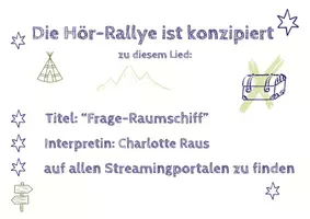 Vorschau - Arbeitsblätter - Musik hören /Vertretung - fertige Stunde "Frage-Raumschiff" - Seite 1