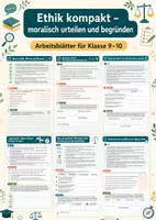 Vorschau - Arbeitsblätter - Ethik kompakt – moralisch urteilen und begründen – Philosophie, Klasse 9–10 - Deckblatt