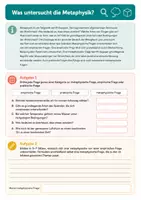 Vorschau - Arbeitsblätter - Metaphysik – Grundfragen über Wirklichkeit, Sein und Freiheit – Philosophie, Klasse 11–13 - Seite 2