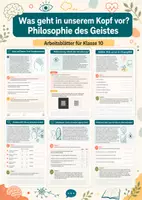 Vorschau - Arbeitsblätter - Was geht in unserem Kopf vor? Philosophie des Geistes – Philosophie, Klasse 10 - Deckblatt